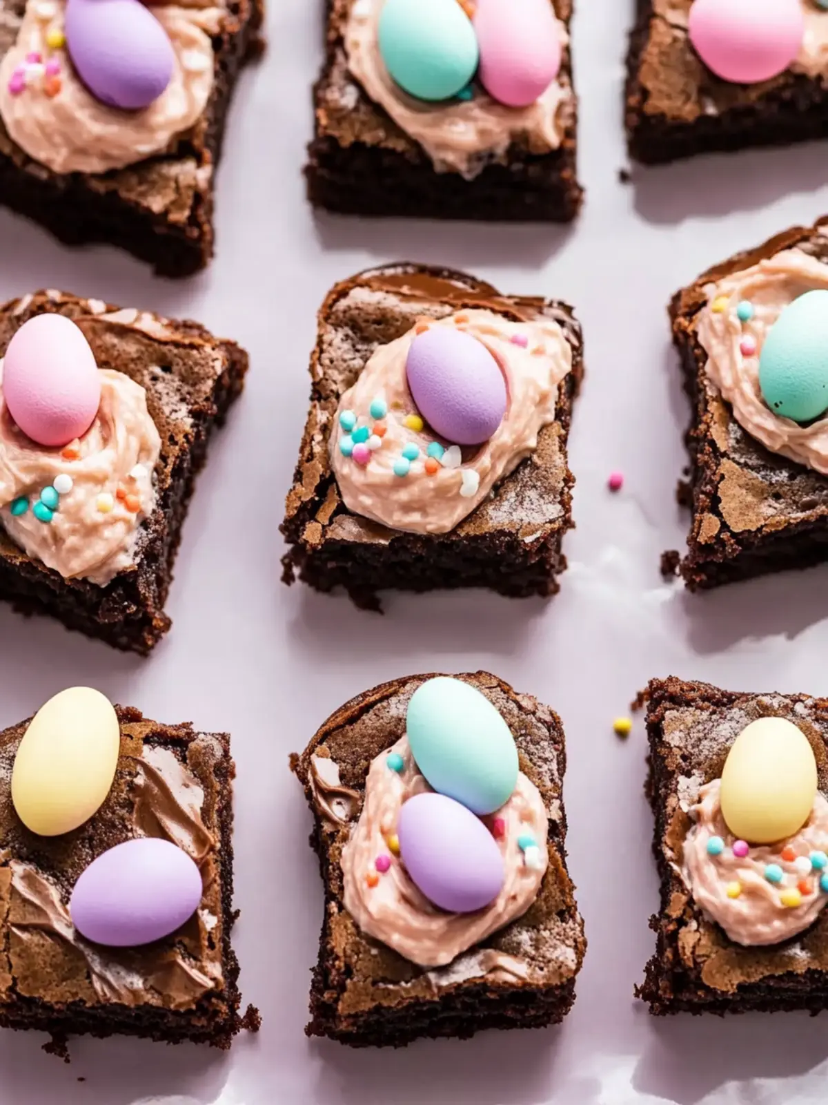 Easter Deviled Brownies Made with Brownie Mix for Fun Treats 4 Easter Deviled Brownies Made with Brownie Mix