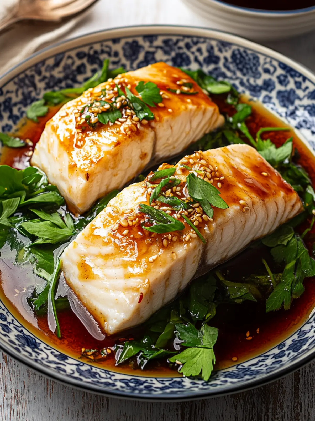 Quick and Easy Poached Fish with Soy Glaze for Flavor Lovers 2 Poached Fish with Soy Glaze