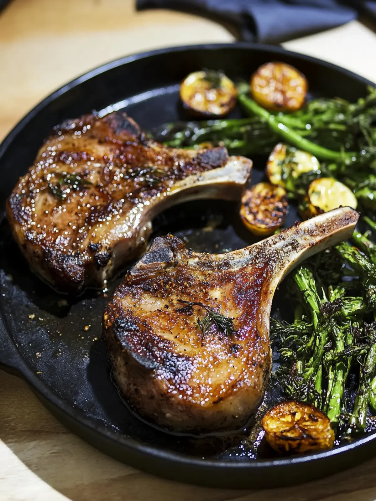 Savory Oven-Baked Tomahawk Pork Chops for Easy Gourmet Meals 3 Oven-Baked Tomahawk Pork Chops