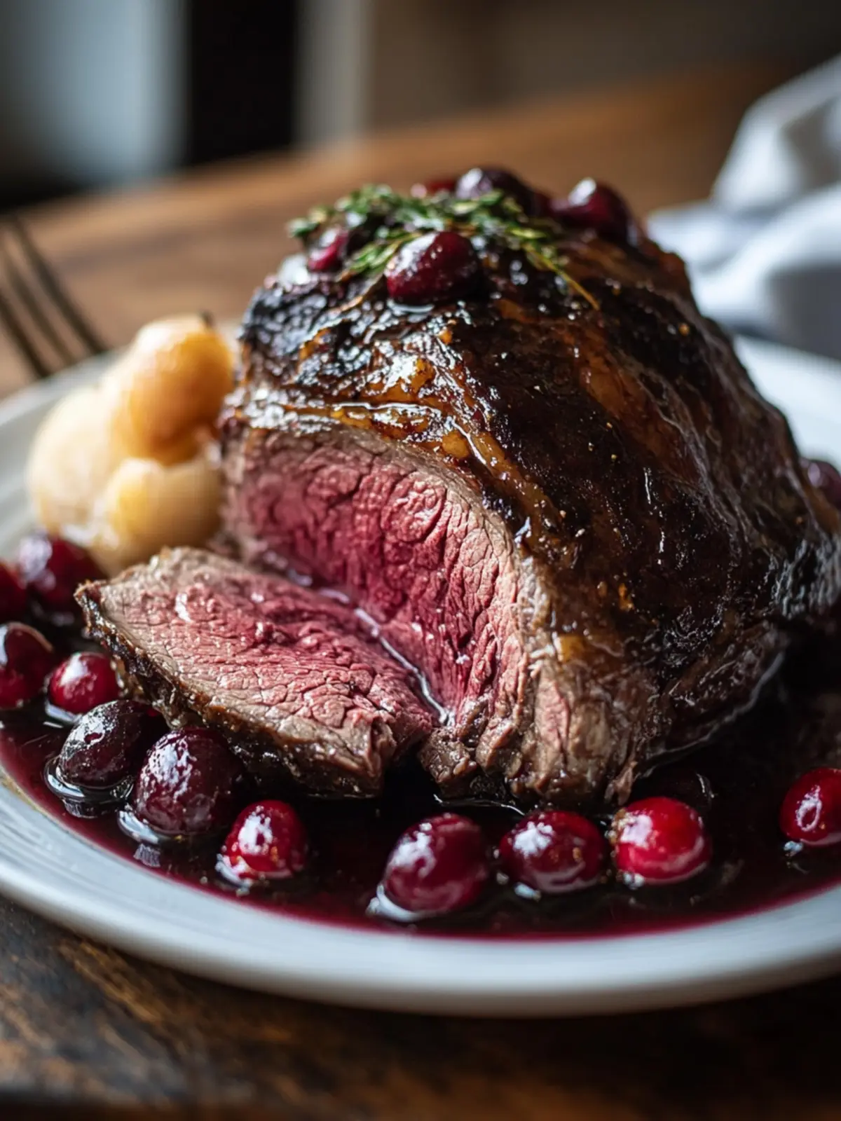 Sweet & Savory Cranberry Balsamic Roast Beef Delight 2 Cranberry Balsamic Roast Beef