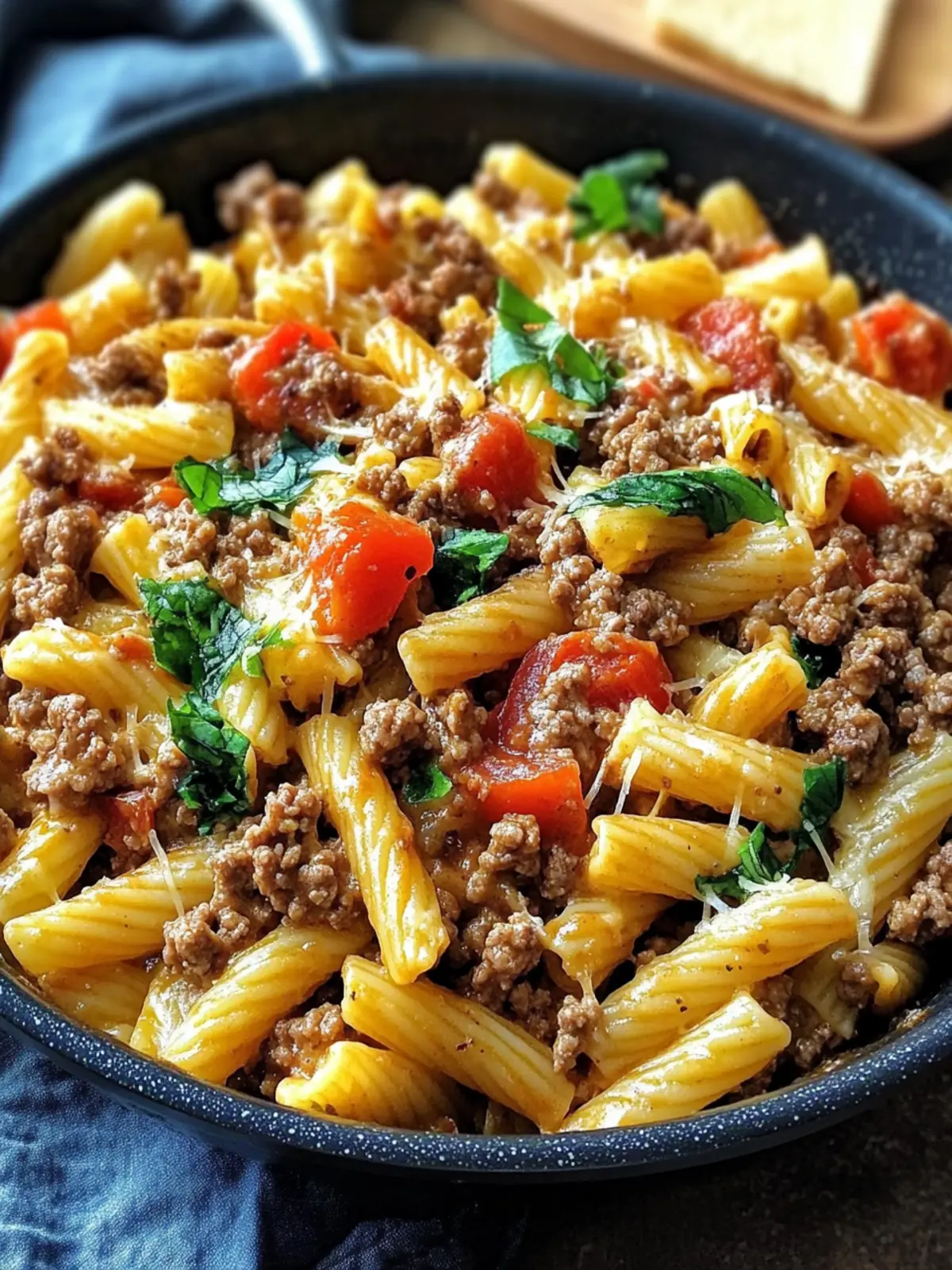 One Pan Healthy Ground Beef Pasta for Busy Weeknights 4 One Pan Healthy Ground Beef Pasta