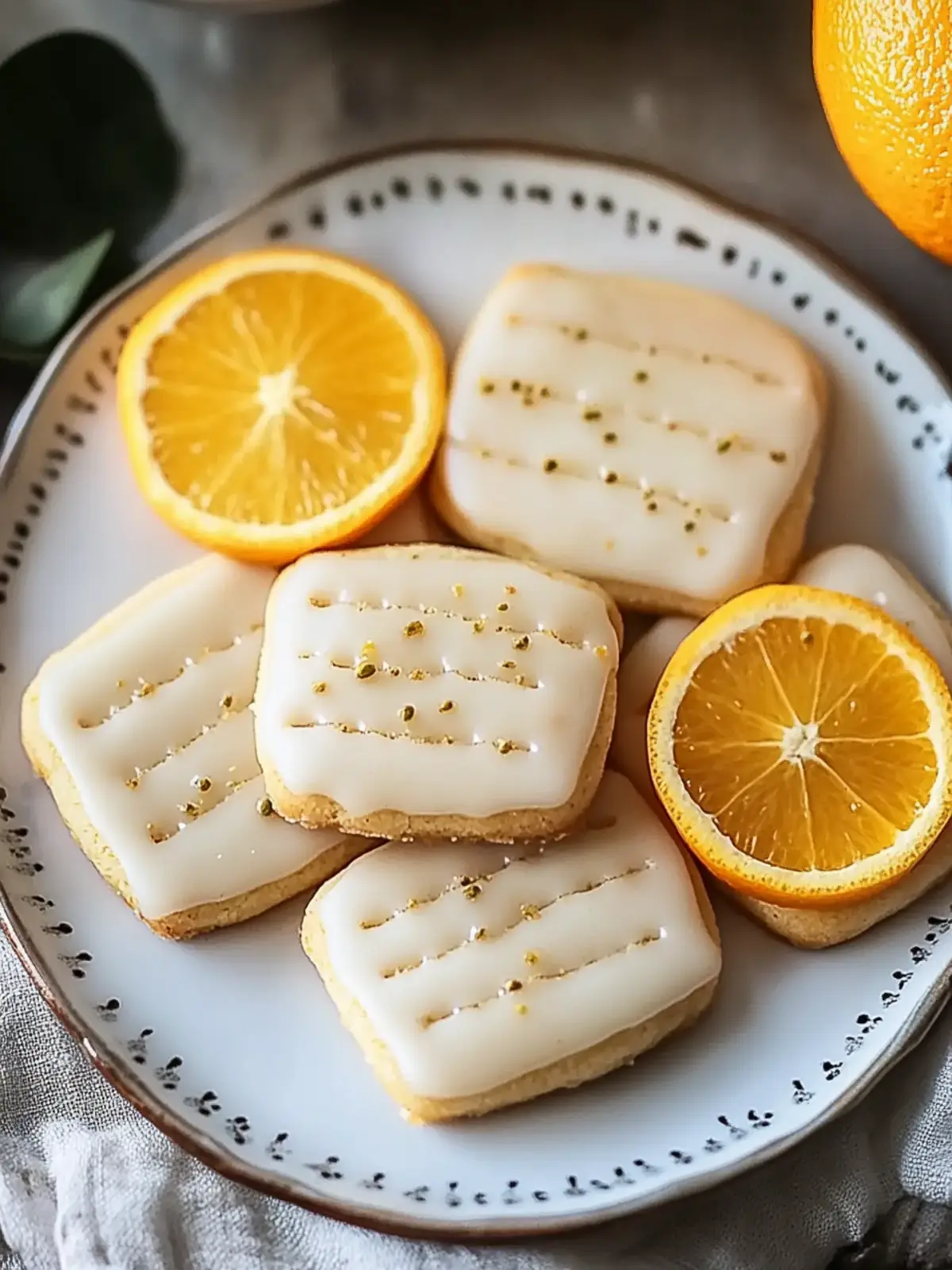 Cardamom Shortbread Cookies with Orange Glaze for Tea Bliss 3 Cardamom Shortbread Cookies with Orange Glaze for Tea Bliss