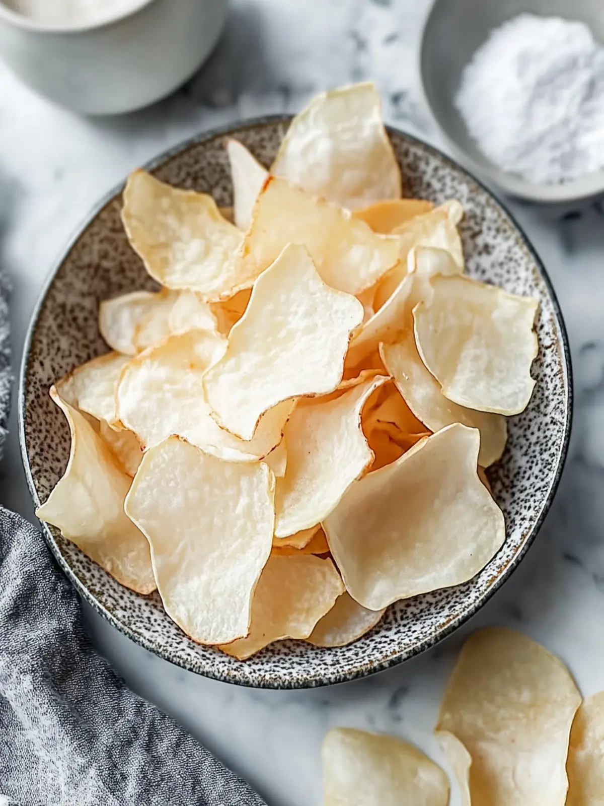 Crispy Jicama Chips: Zesty, Low-Carb Snack You'll Love 3 Crispy Jicama Chips
