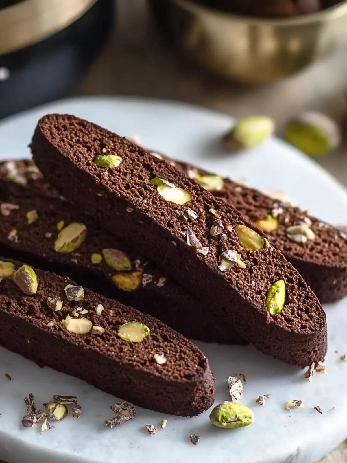 Chocolate Pistachio Biscotti: Deliciously Chewy & Irresistible 2 Chocolate Pistachio Biscotti