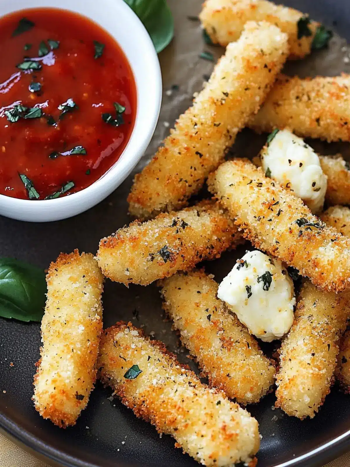 Baked Mozzarella Sticks: Guilt-Free and Irresistibly Cheesy 2 Baked Mozzarella Sticks