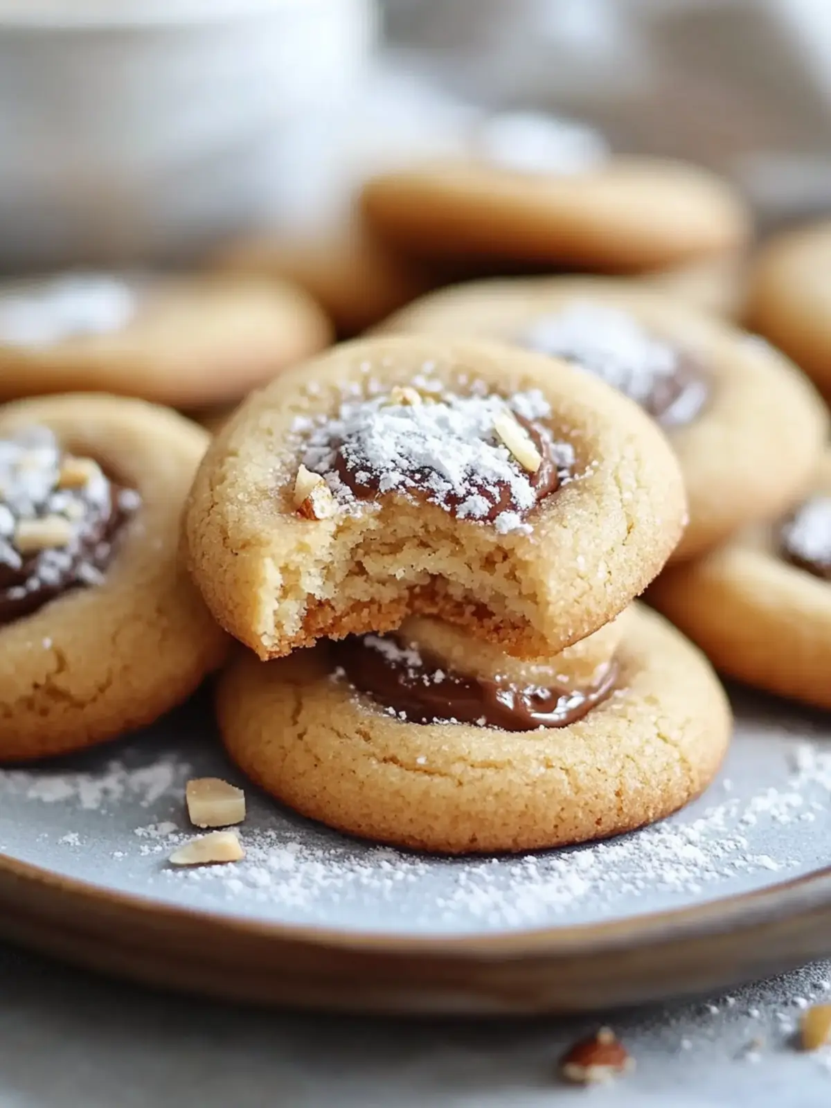 Delicious Folded Hazelnut Cookies with Nutella Bliss 2 Folded Hazelnut Cookies