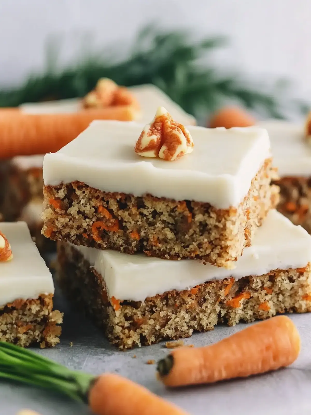 Delicious Carrot Cake Bars with Cream Cheese Frosting Bliss 4 Carrot Cake Bars
