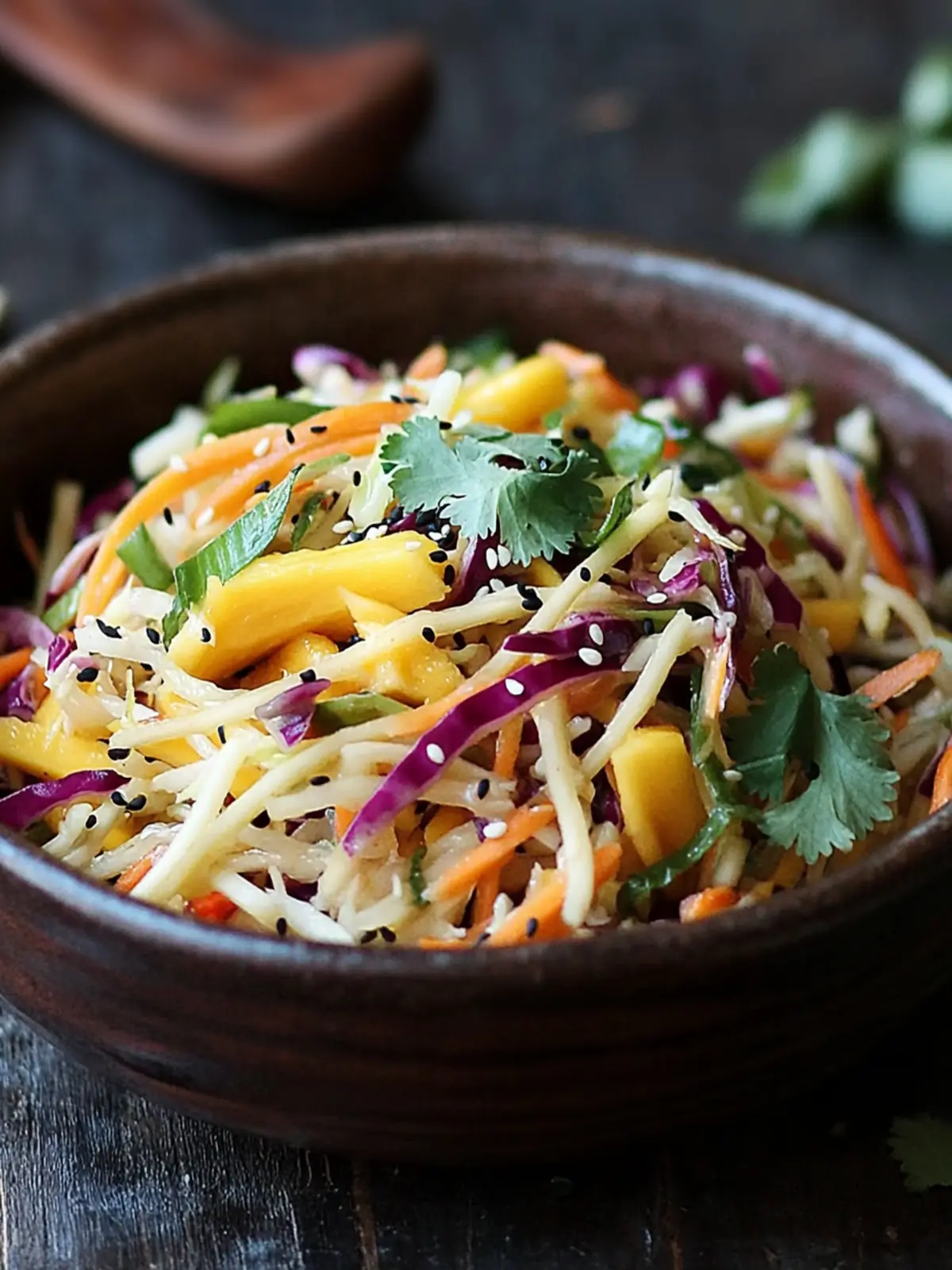 Zesty Asian Slaw with Mango - A Refreshing Twist for Summer 4 Asian Slaw with Mango
