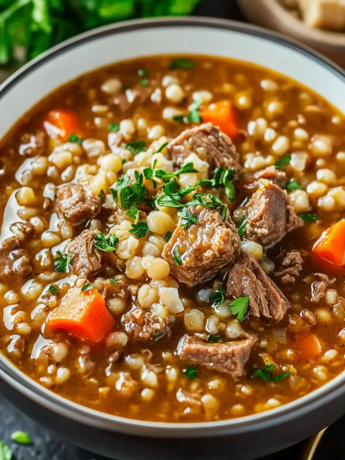 Savor Cozy Nights with Slow Cooker Beef & Barley Soup 4 Slow Cooker Beef & Barley Soup