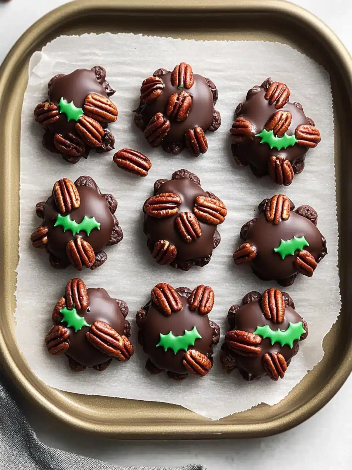 Decadent Chocolate Pecan Holiday Turtles in 30 Minutes 3 Chocolate Pecan Holiday Turtles