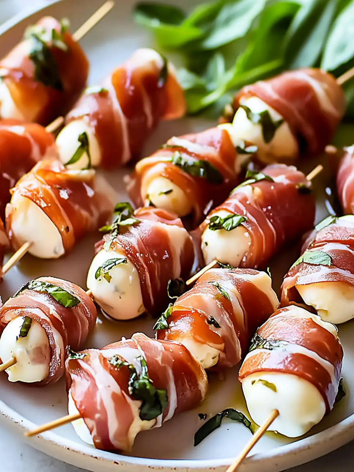 Prosciutto Wrapped Mozzarella Bites for Effortless Entertaining 3 Prosciutto Wrapped Mozzarella Bites