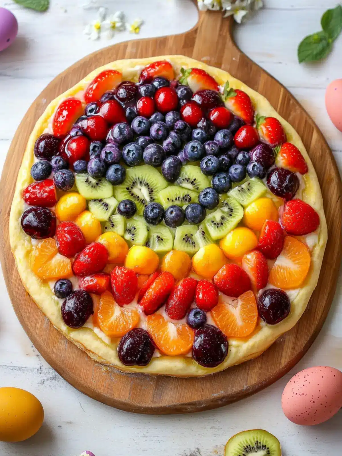 Easter Fruit Pizza with Strawberry Frosting: A Festive Delight 3 Easter Fruit Pizza