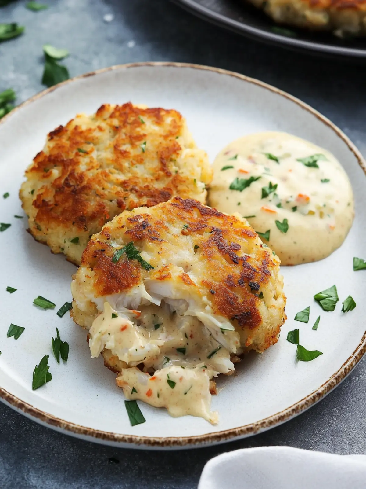 Irresistible Crab Cakes with Remoulade: A Flavor Explosion! 4 Crab Cakes with Remoulade