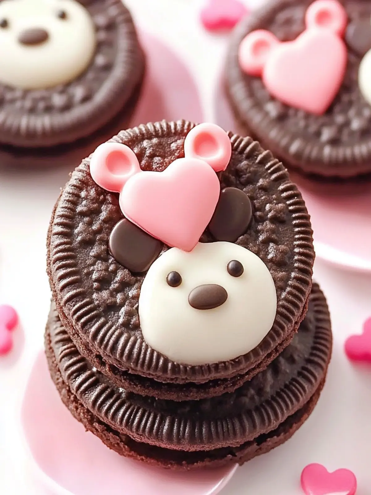 Sweet Valentine Teddy Bear Oreos for a Fun Family Treat 4 Valentine Teddy Bear Oreos