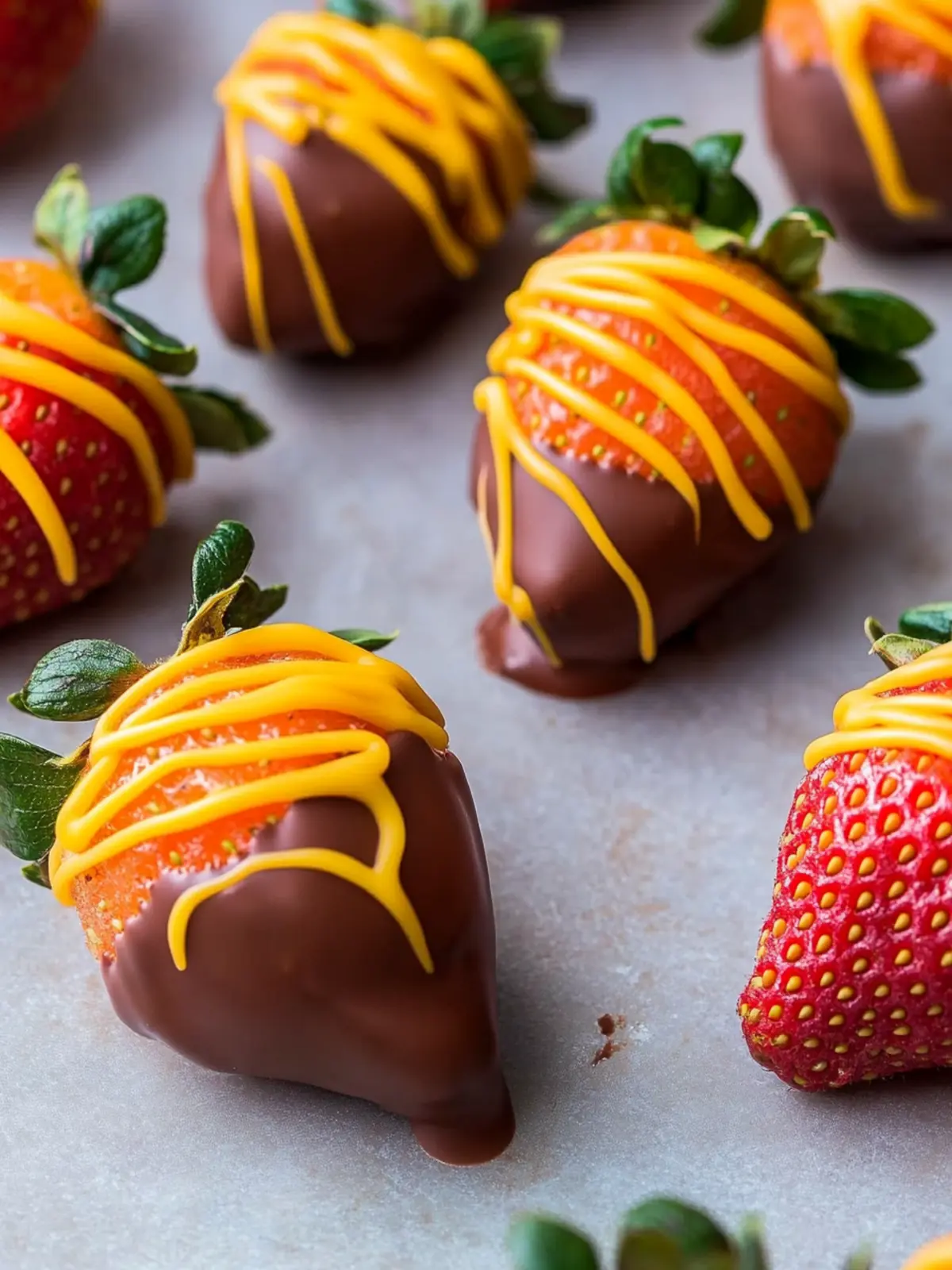 Easter Chocolate Dipped Carrot Strawberries: Fun to Make! 2 Easter Chocolate Dipped Carrot Strawberries