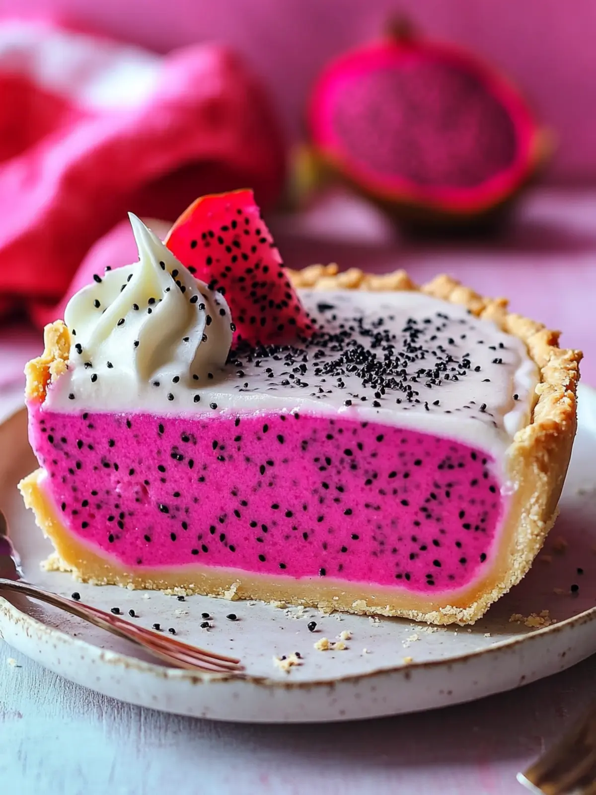 Delicious Dragon Fruit Cream Pie for a Refreshing Summer Treat 4 Dragon Fruit Cream Pie