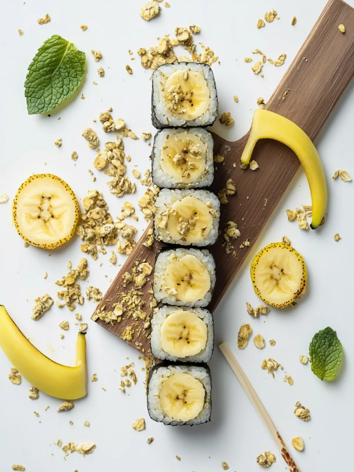 Delicious Banana Sushi: 3-Ingredient Vegan Snack Bliss 3 Banana Sushi