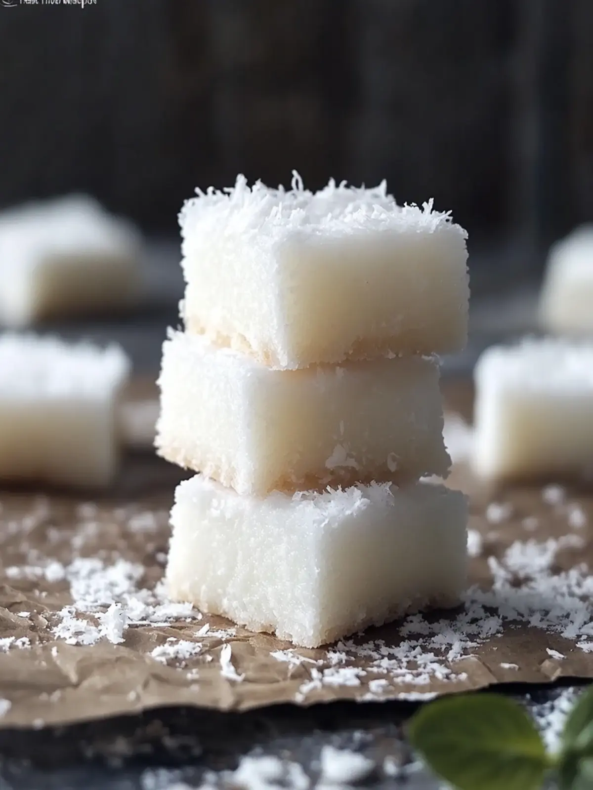 Coconut Rum Snow Squares Tropical No-Bake Bliss for All 3 Coconut Rum Snow Squares