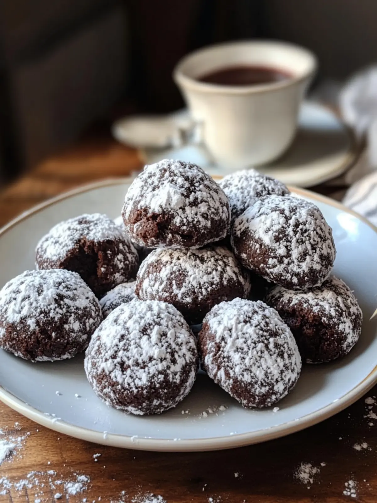 Double Chocolate Snowball Cookies That Melt in Your Mouth 3 Double Chocolate Snowball Cookies
