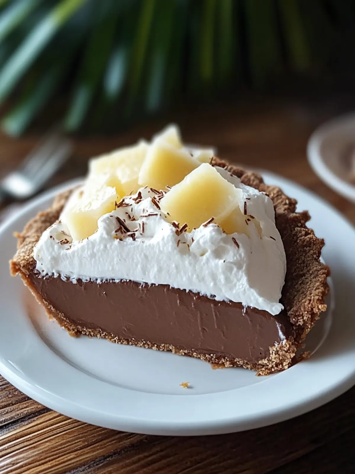 Decadent Chocolate Haupia Pie for a Tropical Escape at Home 4 Chocolate Haupia Pie
