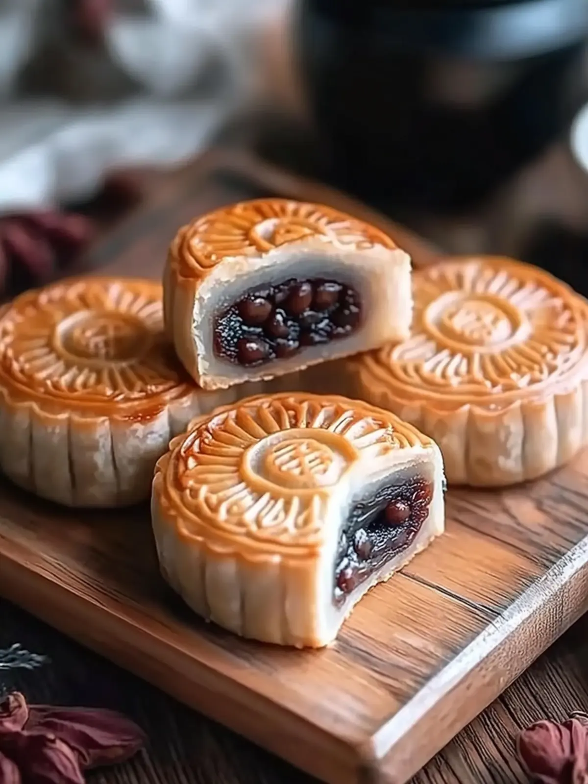Red Bean Mooncakes: Flaky Homemade Delights You ll Adore 2 Red Bean Mooncakes: Flaky, Homemade Delight You ll Crave