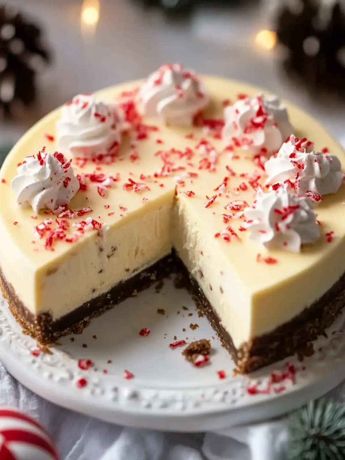 Delicious Peppermint Eggnog Cheesecake for Holiday Cheers 4 Peppermint Eggnog Cheesecake