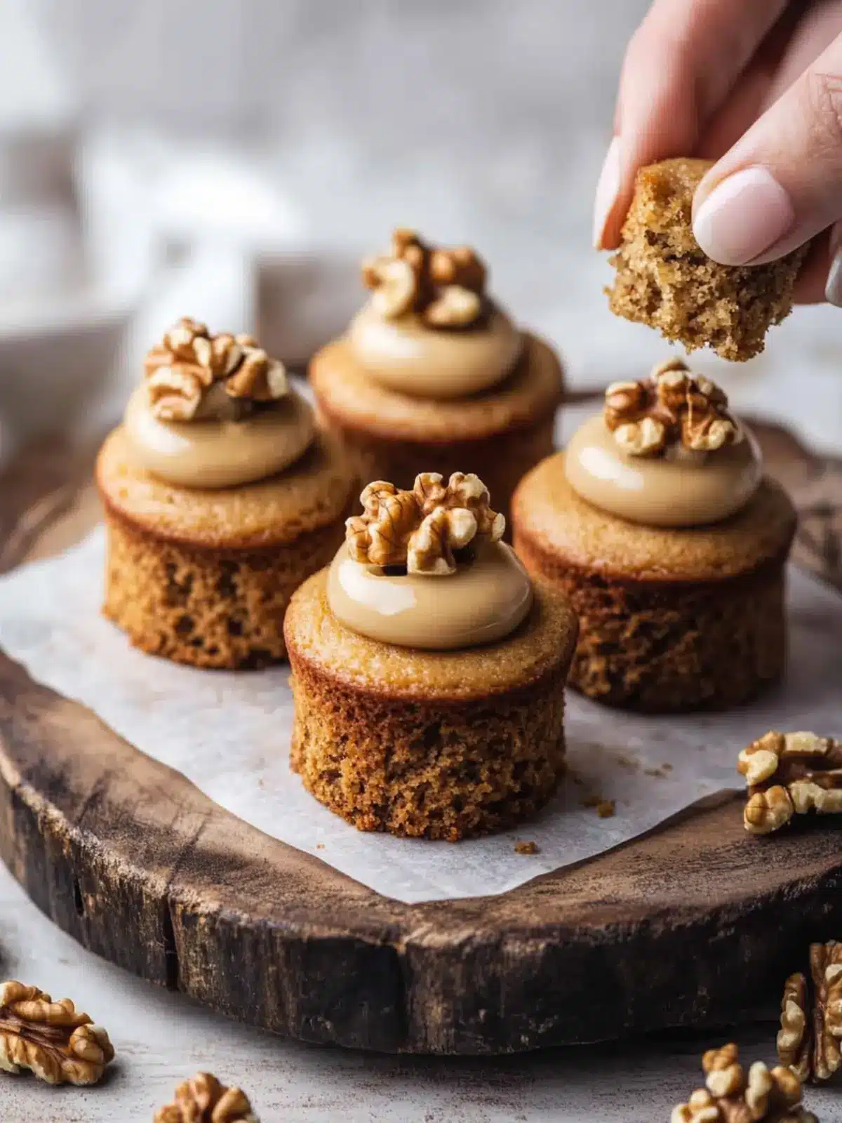 Mini Coffee and Walnut Cakes That Wow at Any Gathering 2 Mini Coffee and Walnut Cakes