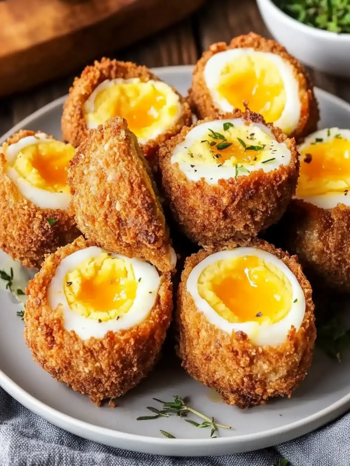 Crispy Air Fryer Scotch Eggs for a Guilt-Free Breakfast Delight 2 Air Fryer Scotch Eggs