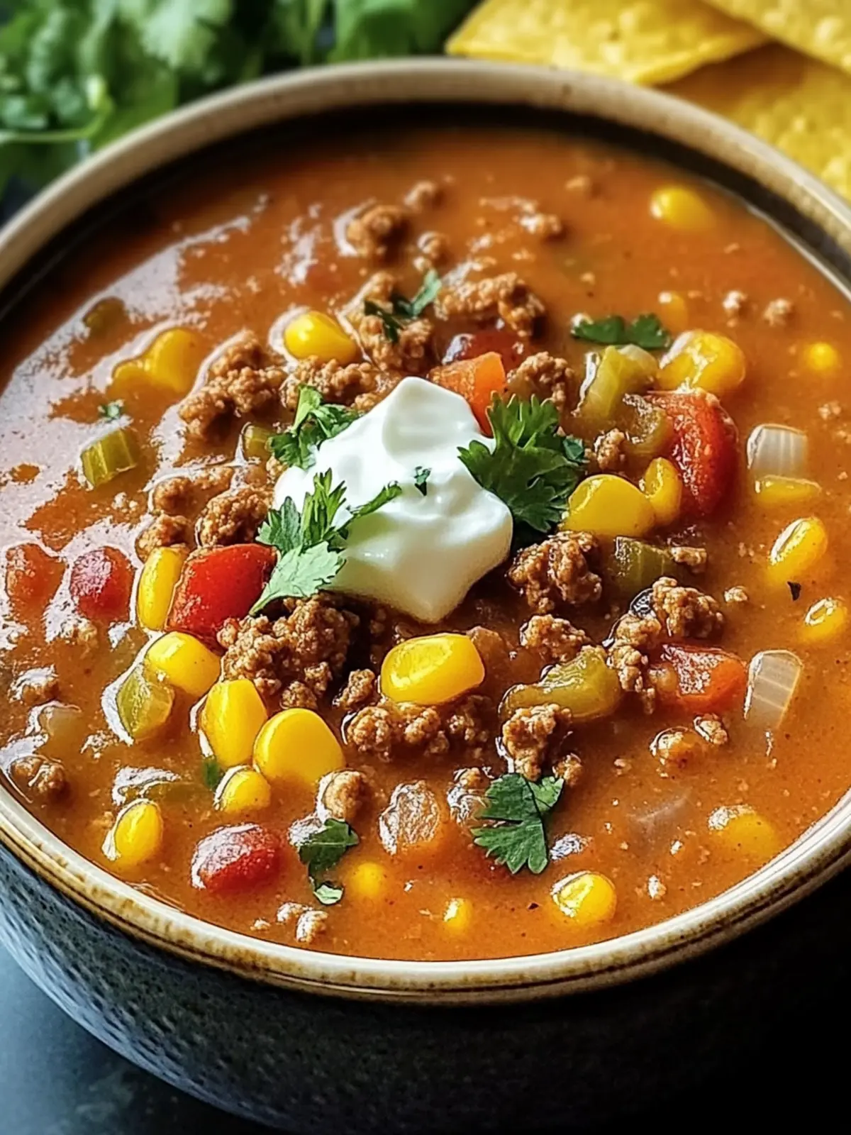 Savor Ground Beef Enchilada Soup for Cozy Family Nights 2 Ground Beef Enchilada Soup