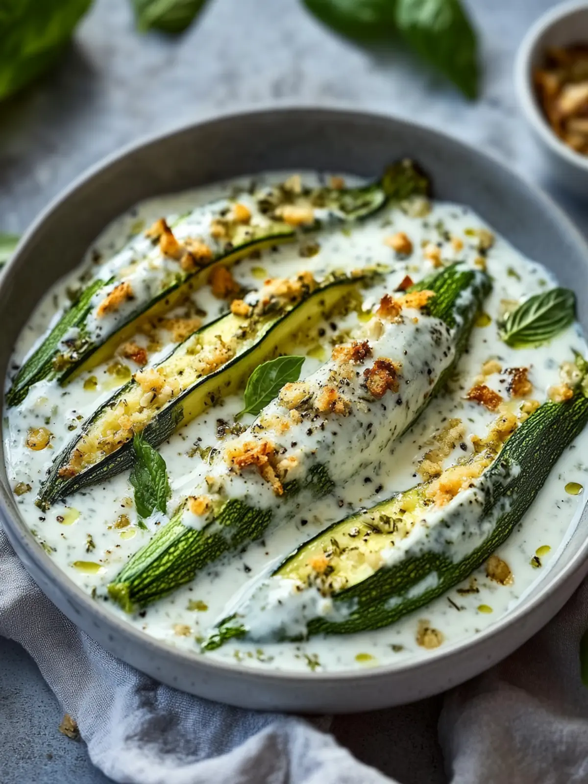 Delicious Stuffed Zucchini in Yogurt for Cozy Family Nights 3 Stuffed Zucchini in Yogurt