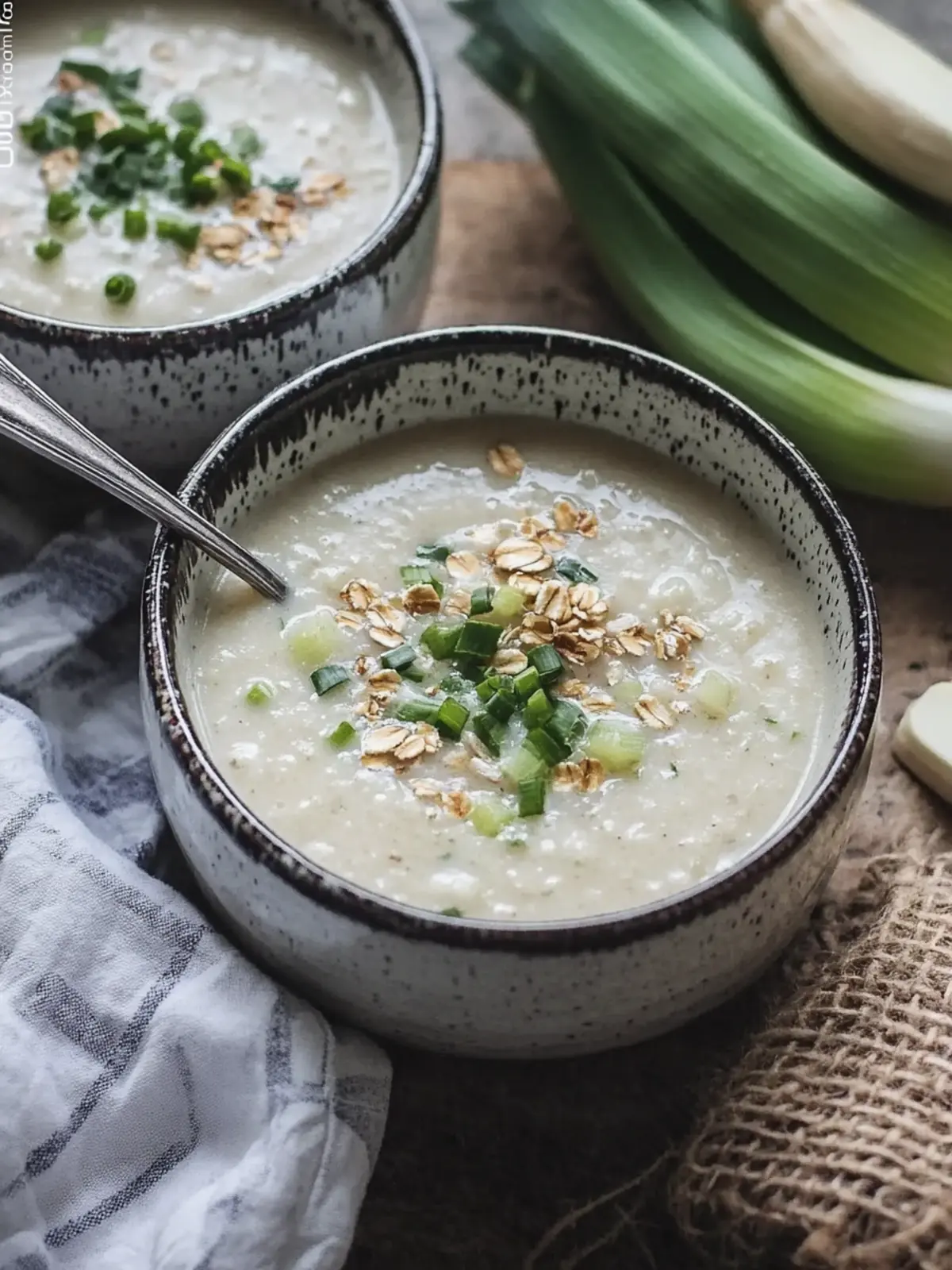 Irish Oatmeal Leek Soup: Comforting Bowl of Irish Goodness 2 Irish Oatmeal Leek Soup