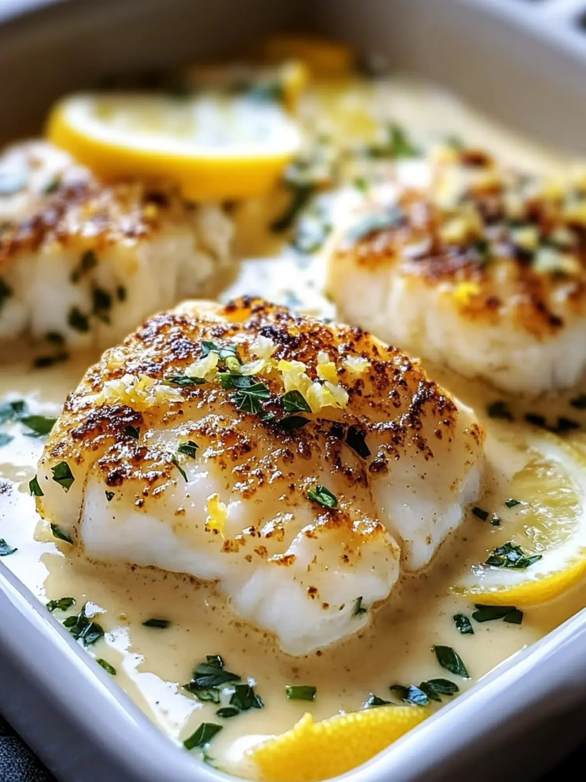 Baked Cod in Coconut Lemon Cream Sauce for Effortless Bliss 2 Baked Cod in Coconut Lemon Cream Sauce