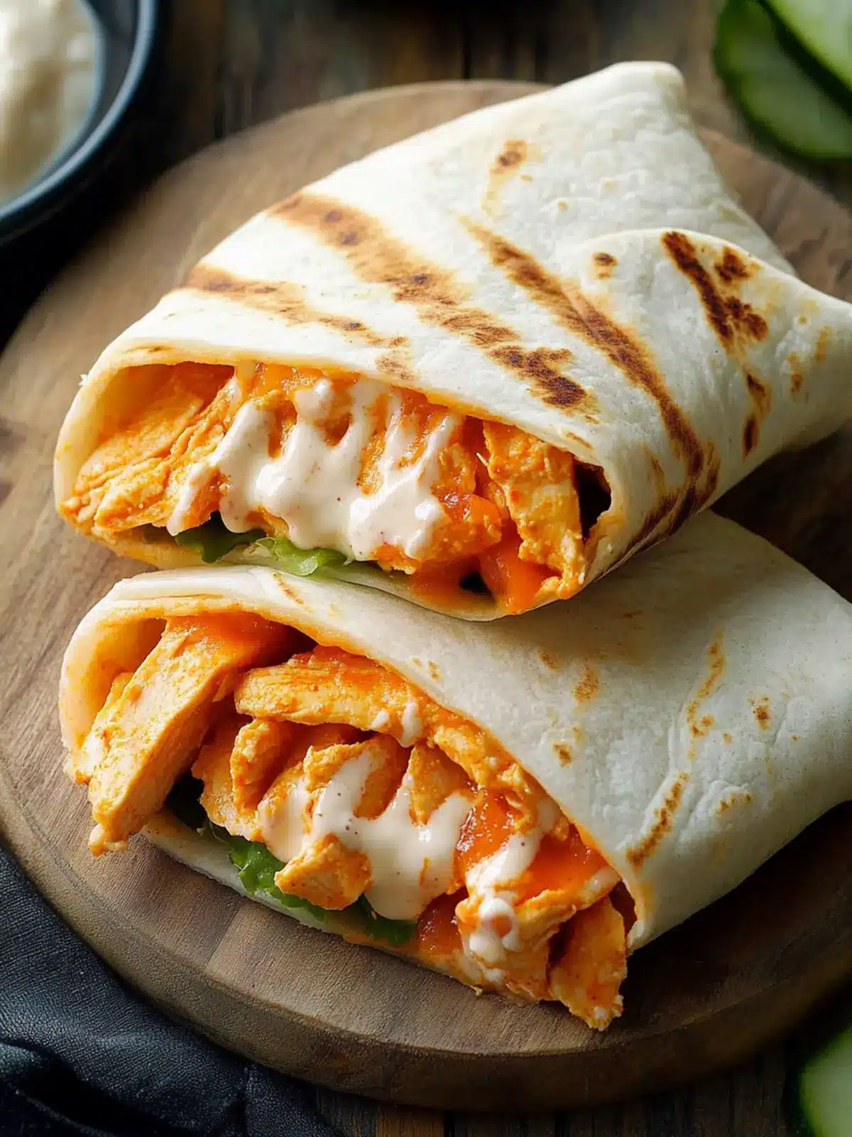 Buffalo Chicken Crunch Wraps: Easy, Flavor-Packed Delight! 3 Buffalo Chicken Crunch Wraps
