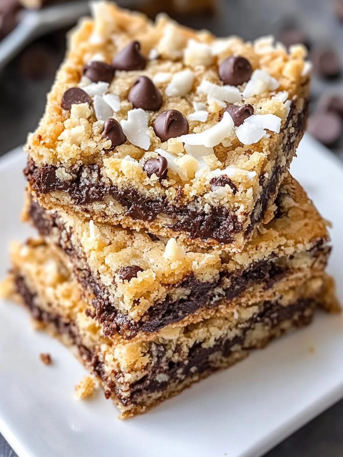 Coconut Toffee Chocolate Chip Cookie Bars You Can't Resist 2 Coconut Toffee Chocolate Chip Cookie Bars