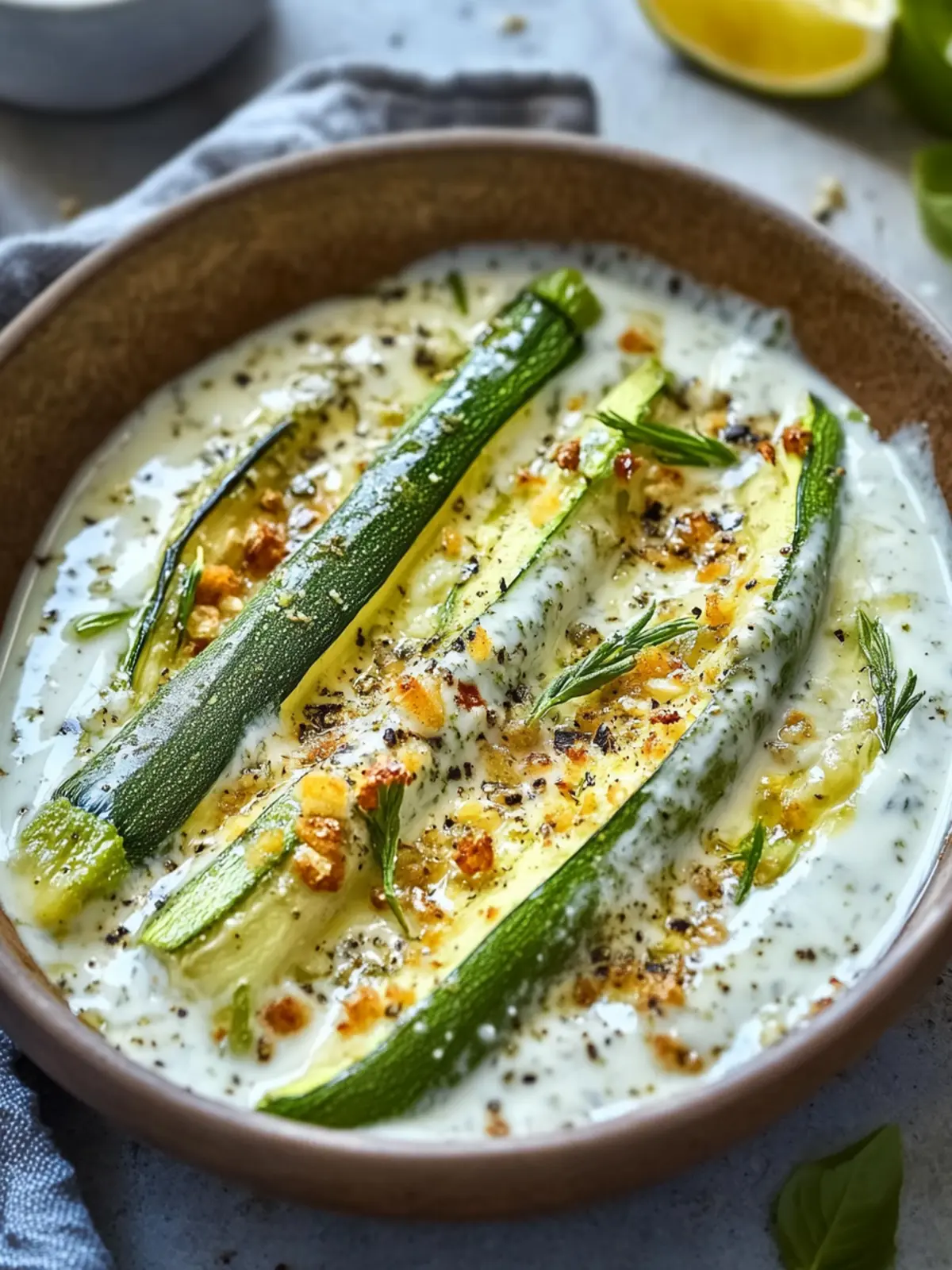Delicious Stuffed Zucchini in Yogurt for Cozy Family Nights 4 Stuffed Zucchini in Yogurt