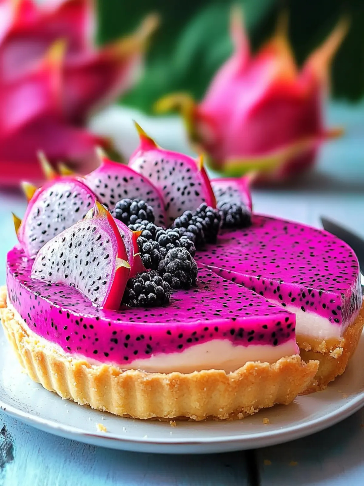 Delicious Dragon Fruit Cream Pie for a Refreshing Summer Treat 3 Dragon Fruit Cream Pie