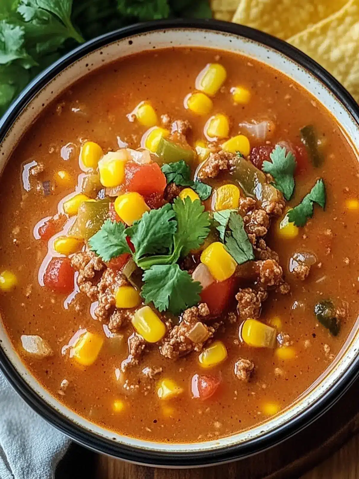 Savor Ground Beef Enchilada Soup for Cozy Family Nights 3 Ground Beef Enchilada Soup