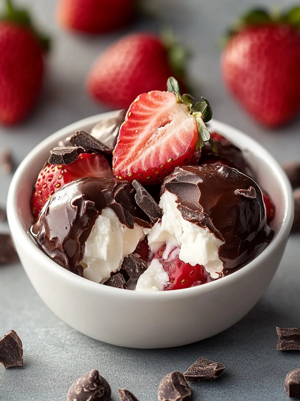 Delicious Chocolate Strawberry Yogurt Clusters for Guilt-Free Indulgence 4 Chocolate Strawberry Yogurt Clusters