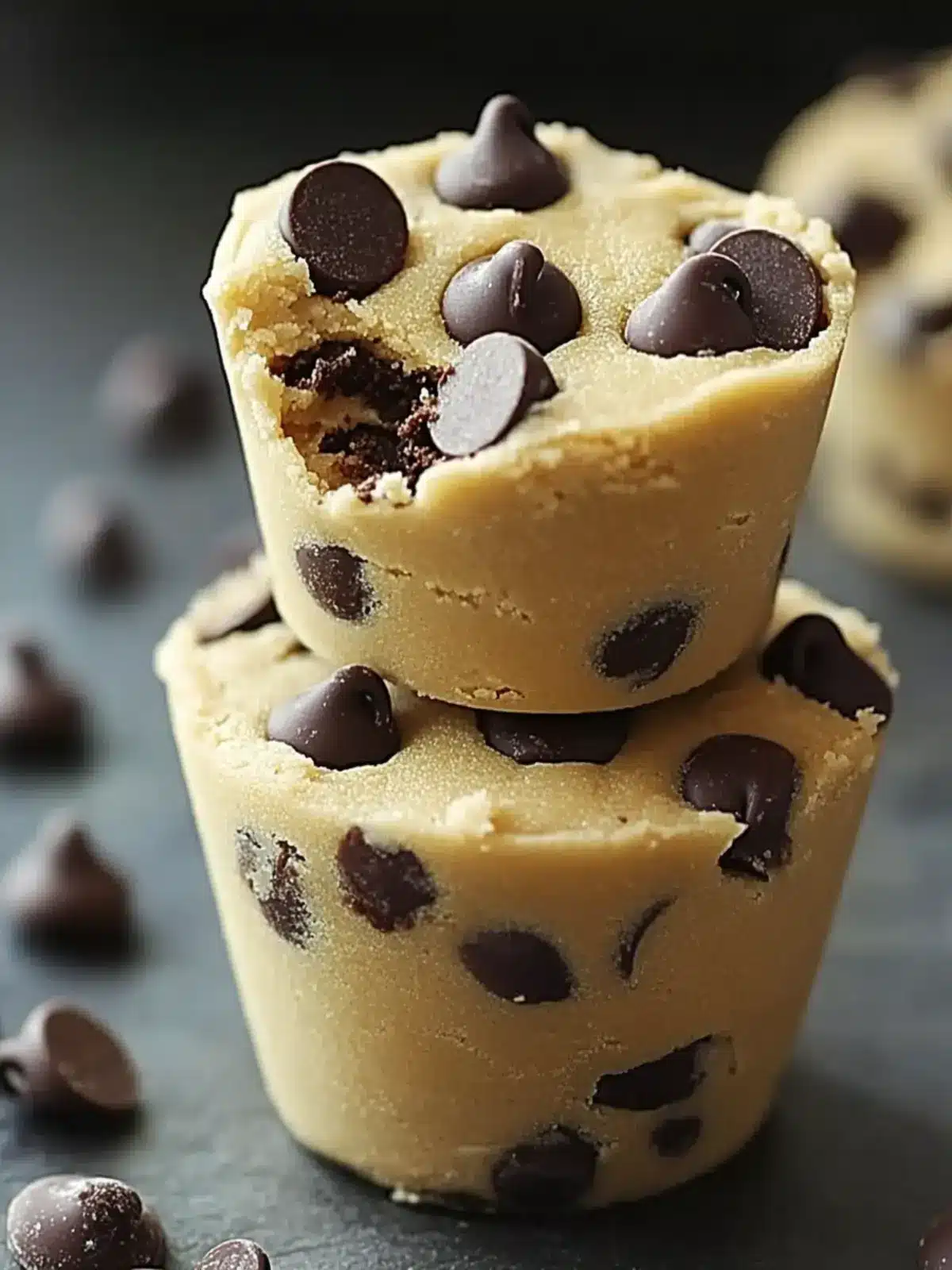 Decadent Chocolate Chip Cookie Dough Cups You ll Love 2 Chocolate Chip Cookie Dough
