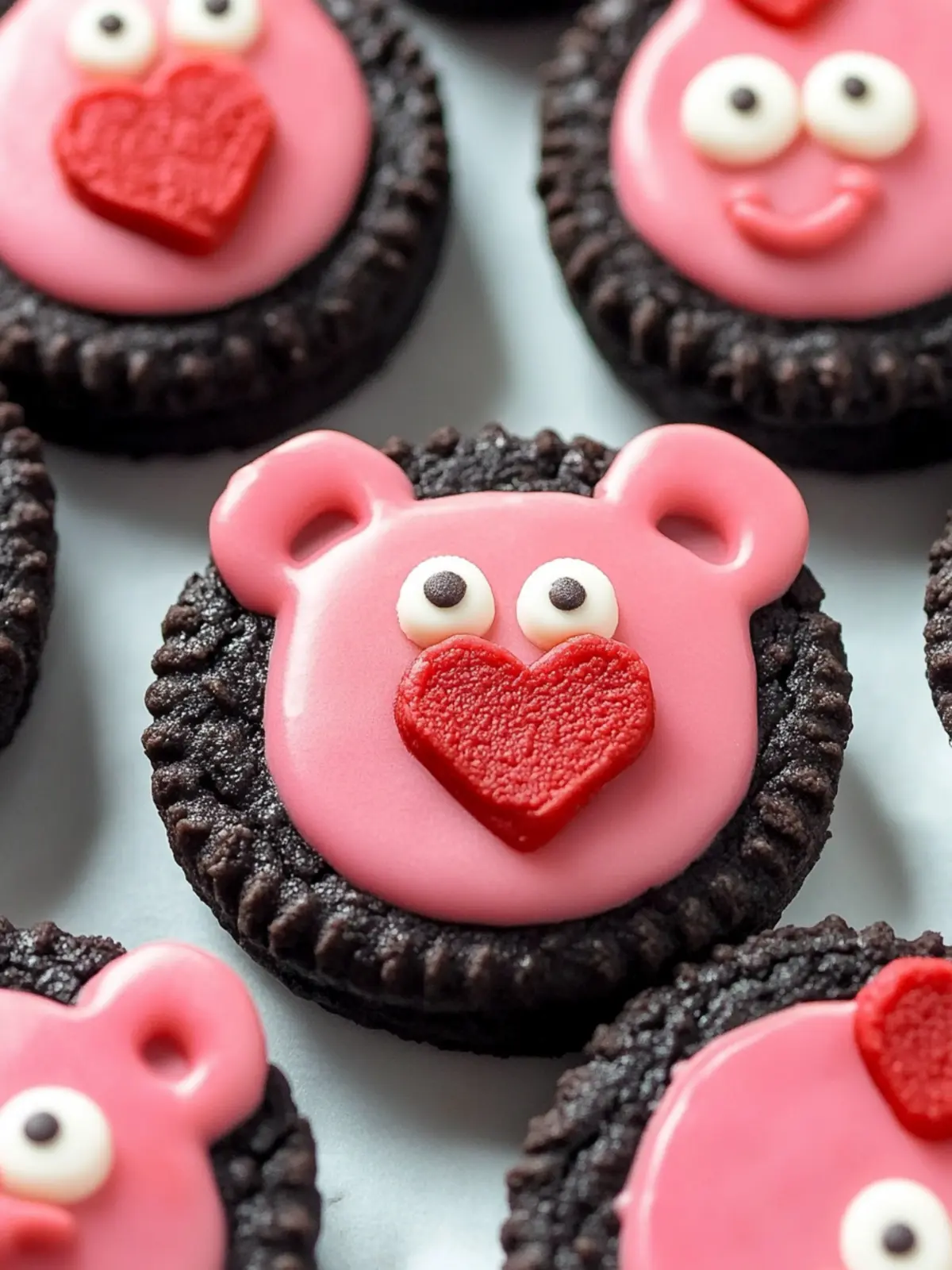 Sweet Valentine Teddy Bear Oreos for a Fun Family Treat 3 Valentine Teddy Bear Oreos