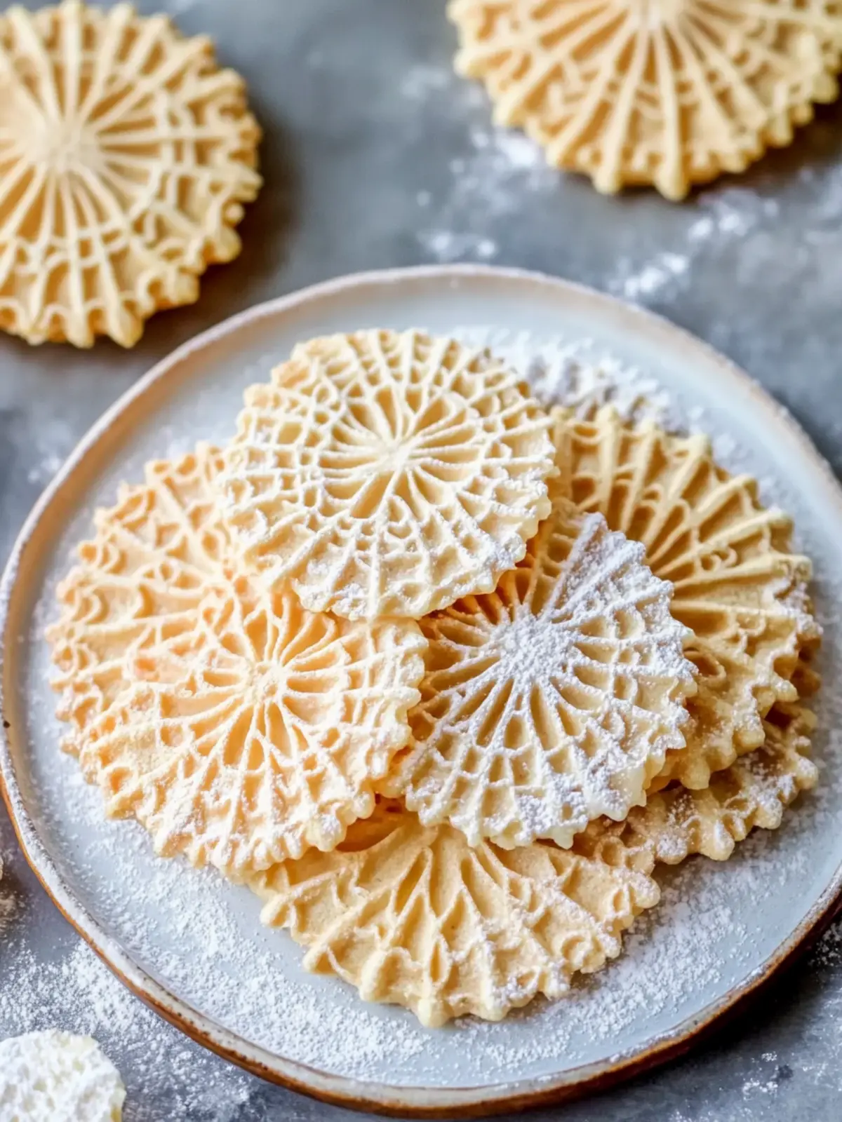 Lighter Pizzelle Cookies: Irresistibly Crispy & Guilt-Free 2 Pizzelle Cookies