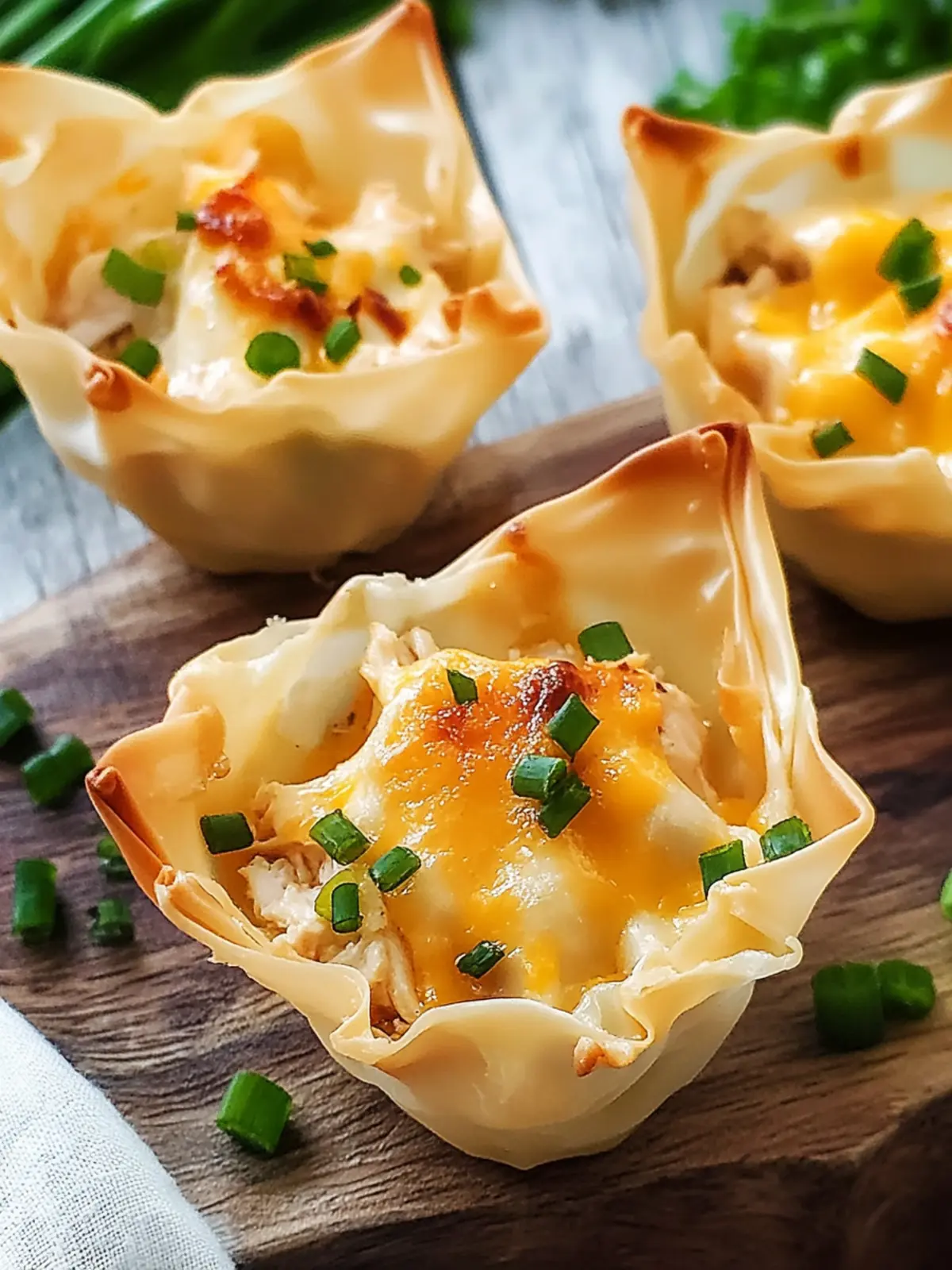 Irresistible Cheesy Ranch Chicken Wonton Cups in 25 Minutes 4 Cheesy Ranch Chicken Wonton Cups