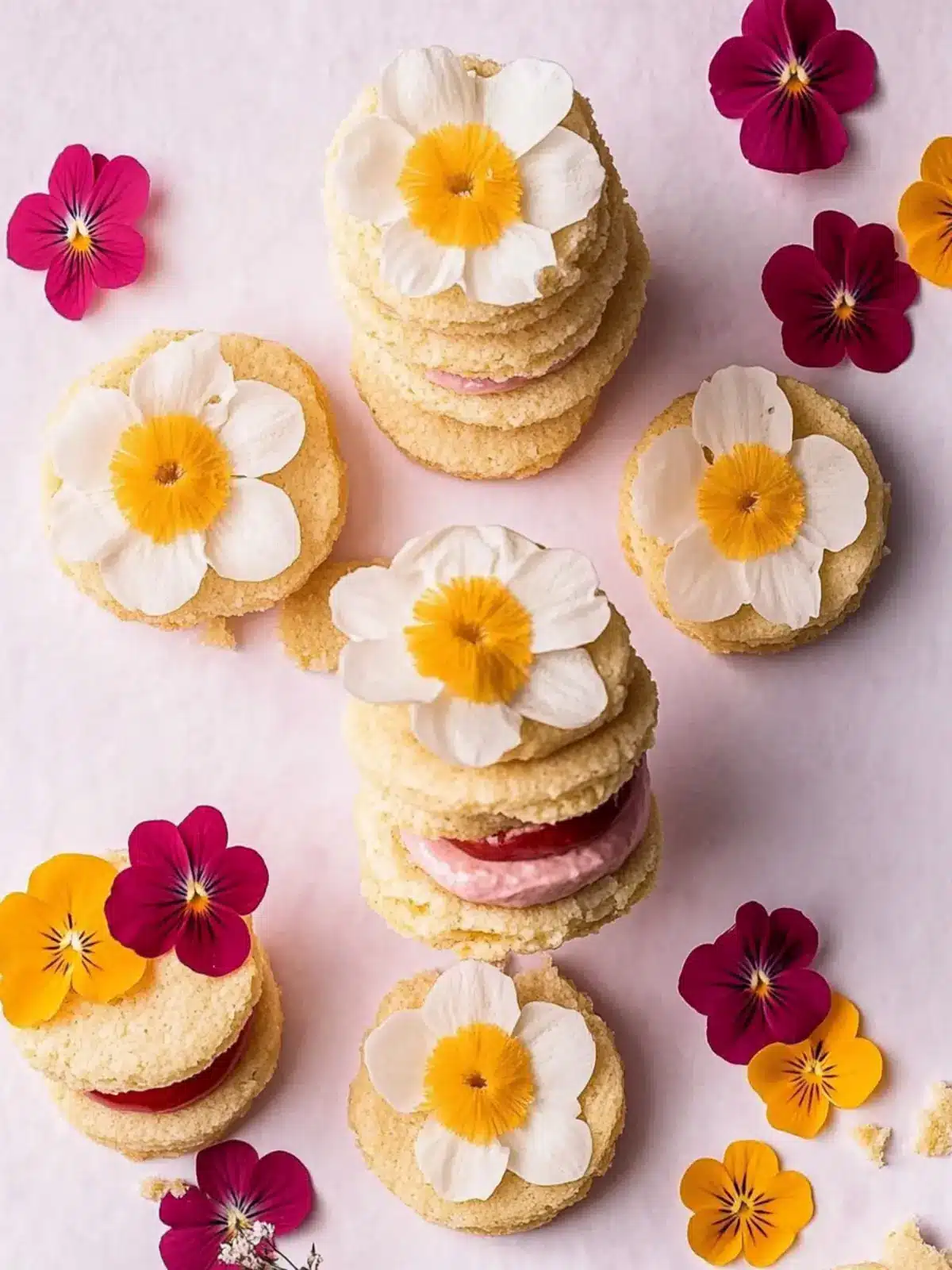 Delicious Flower Sandwich Biscuits for a Sweet Summer Treat 2 Flower Sandwich Biscuits