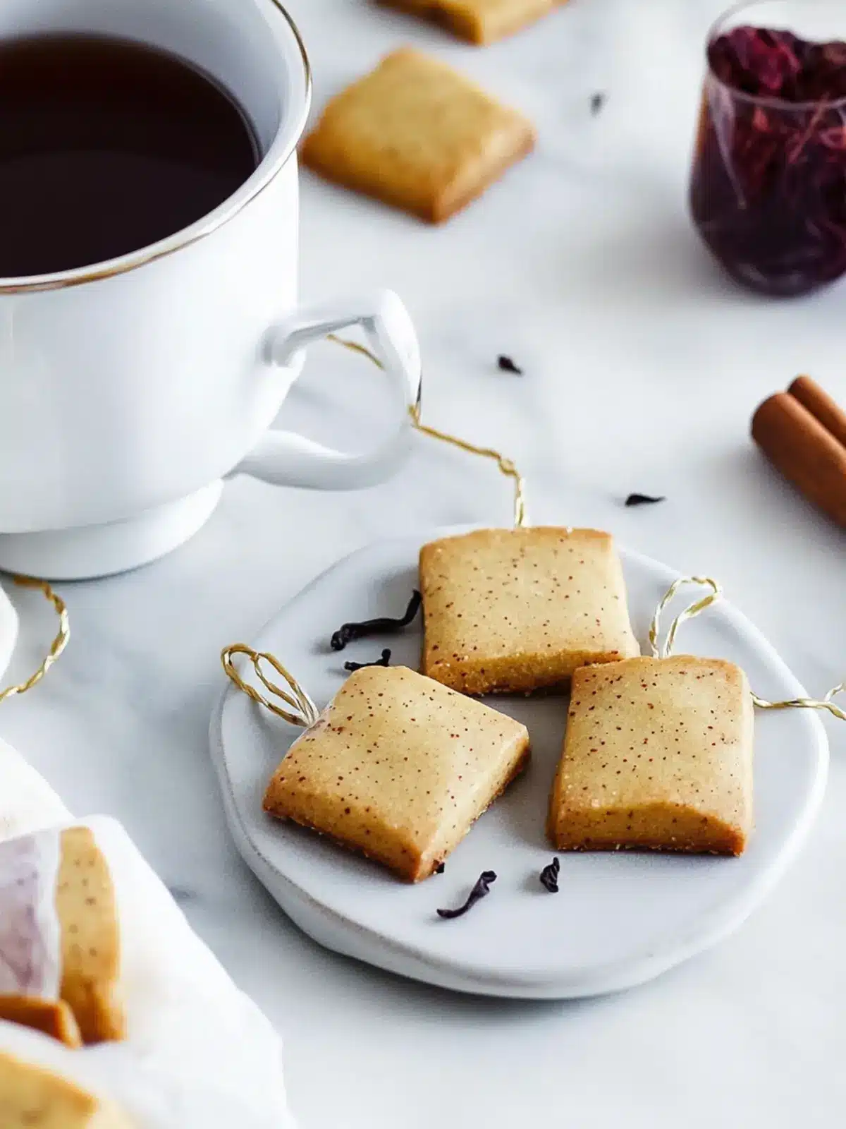Dip into Delight: Honey Chai Shortbread Tea Bag Cookies 3 Honey Chai Shortbread Tea Bag Cookies