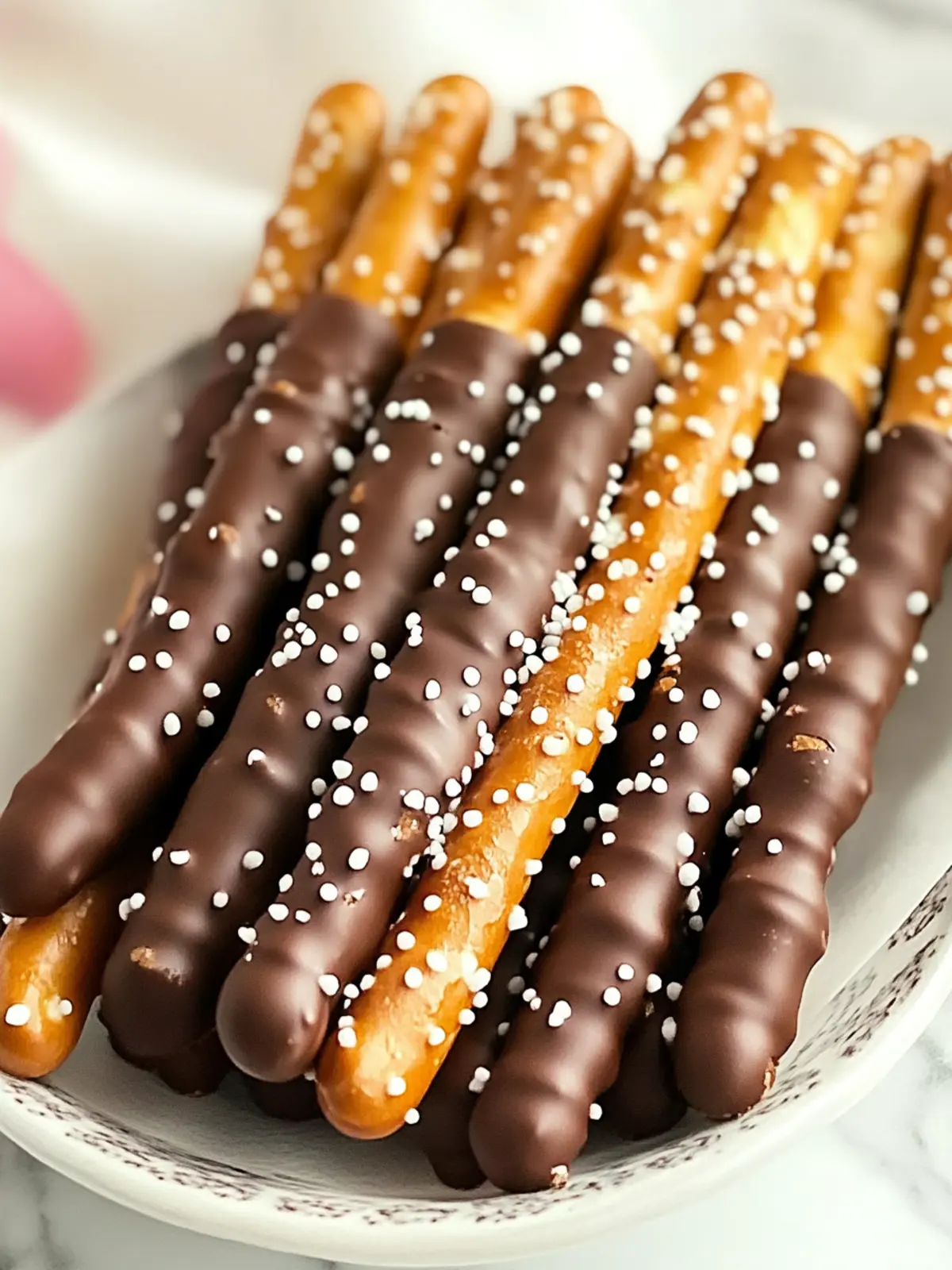 Chocolate Dipped Pretzel Rods Easy and Delicious for Gifting 3 Chocolate Dipped Pretzel Rods Easy and Delicious Treat