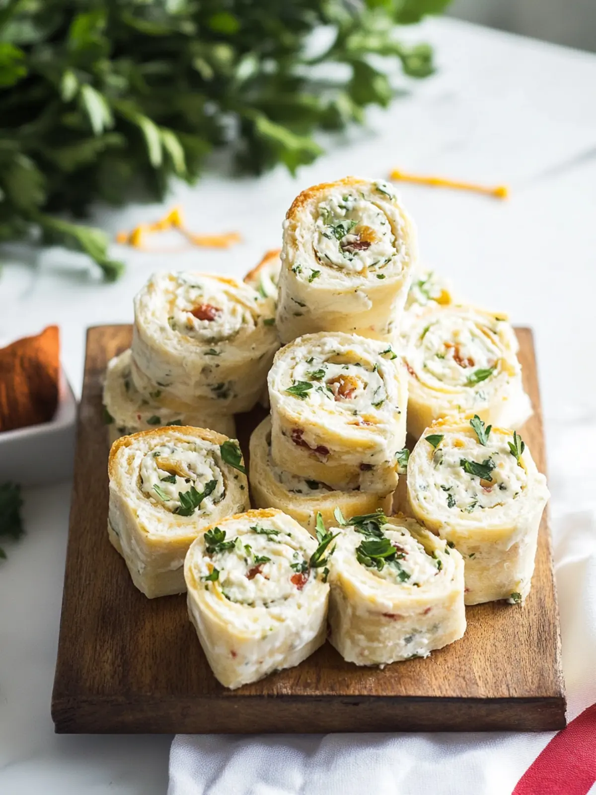 Italian Cream Cheese Pinwheels: Perfect Bite-Sized Party Treats 4 Italian Cream Cheese Pinwheels