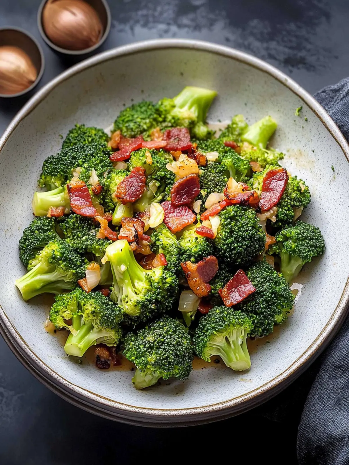 Broccoli With Garlic Sauce & Bacon for a Flavorful Feast 2 Broccoli With Garlic Sauce & Bacon