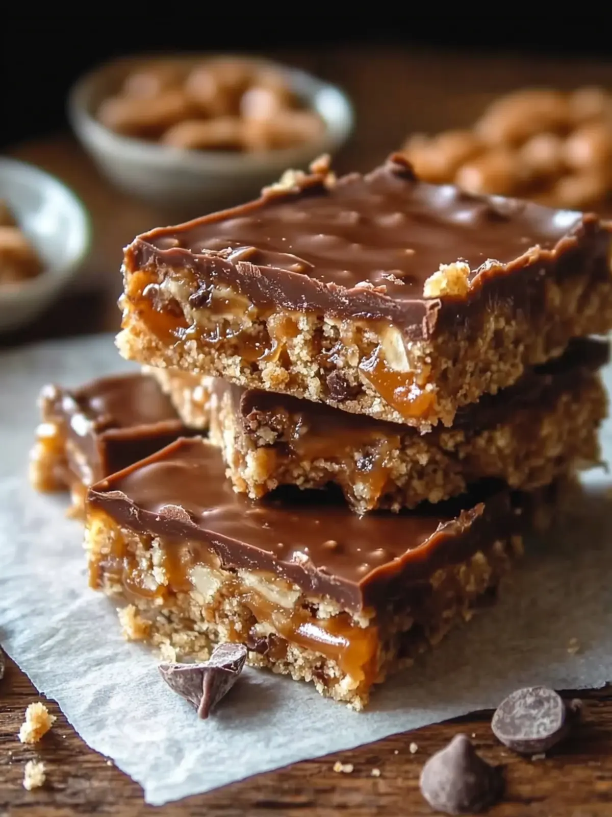 Decadent Caramel Chocolate Crunch Bars You Can Whip Up Fast 4 Caramel Chocolate Crunch Bars