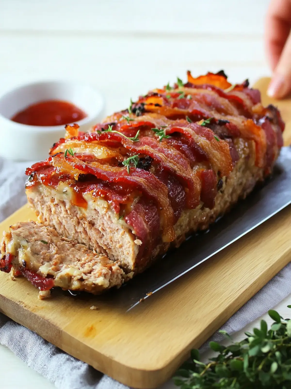 Savory Ground Turkey Meatloaf with Bacon for Cozy Dinners 3 Savory Ground Turkey Meatloaf with Bacon