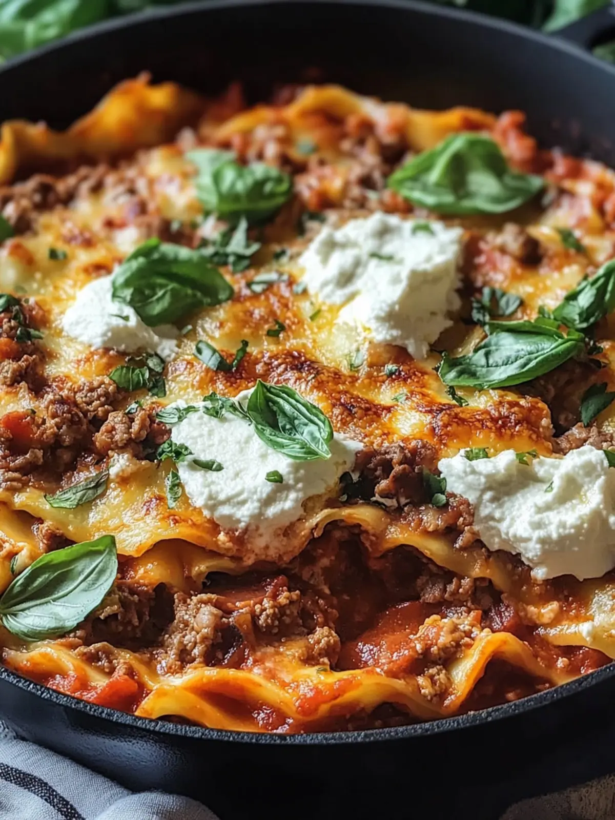 Harissa Lamb Skillet Lasagna: Your New Favorite One-Pan Meal 4 Harissa Lamb Skillet Lasagna